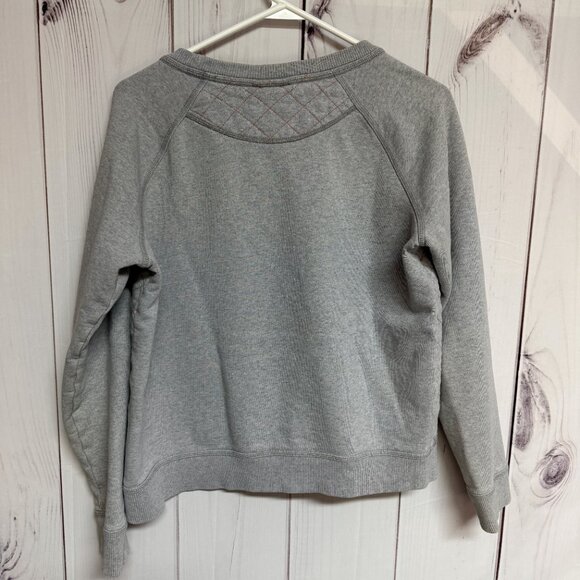 Patagonia Reclaimed Cotton Crew Women’s Medium Gray Quilted GUC - Picture 5 of 13